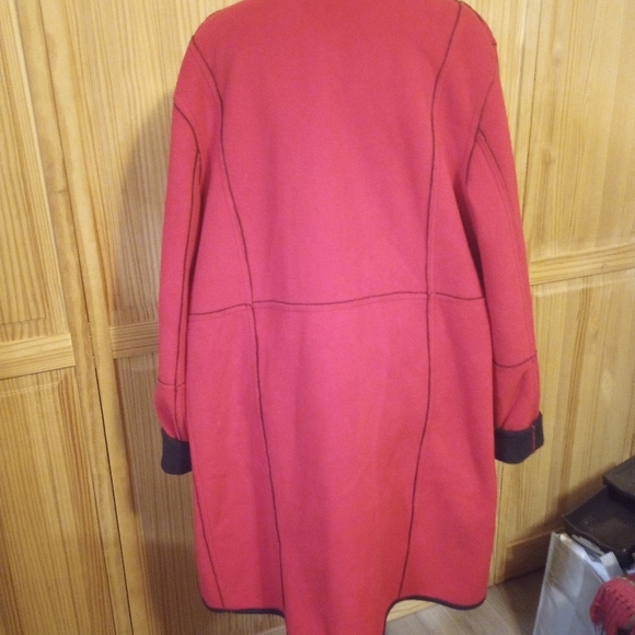 Susan Graver Weekend Fleece Jacket Red /Black/XL Reversible - Picture 13 of 13